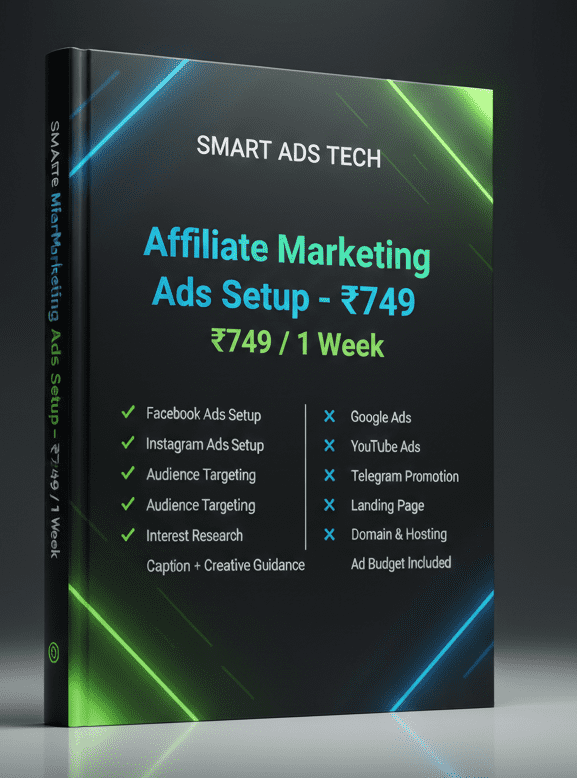 Affiliate Marketing Ads Setup – 1 Week